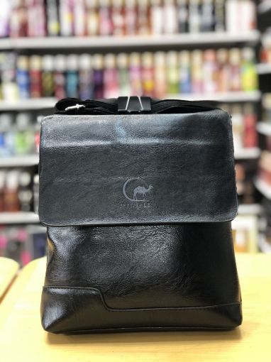 صورة حقيبة القدس جلدية سوداء